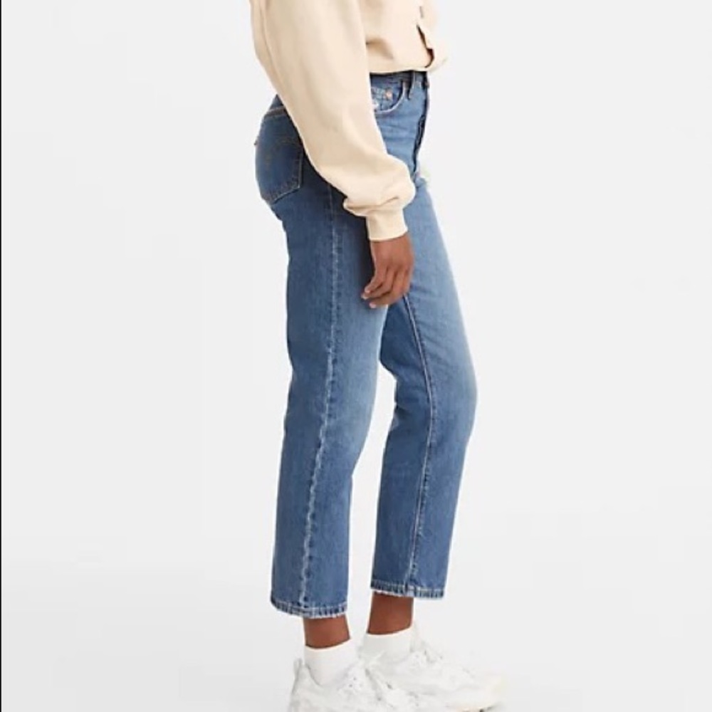 Levi 501® ORIGINAL CROPPED WOMEN'S JEANS Athens Noon - Medium Wash